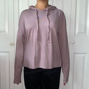 Light Purple Top w/ Hood Long Sleeved